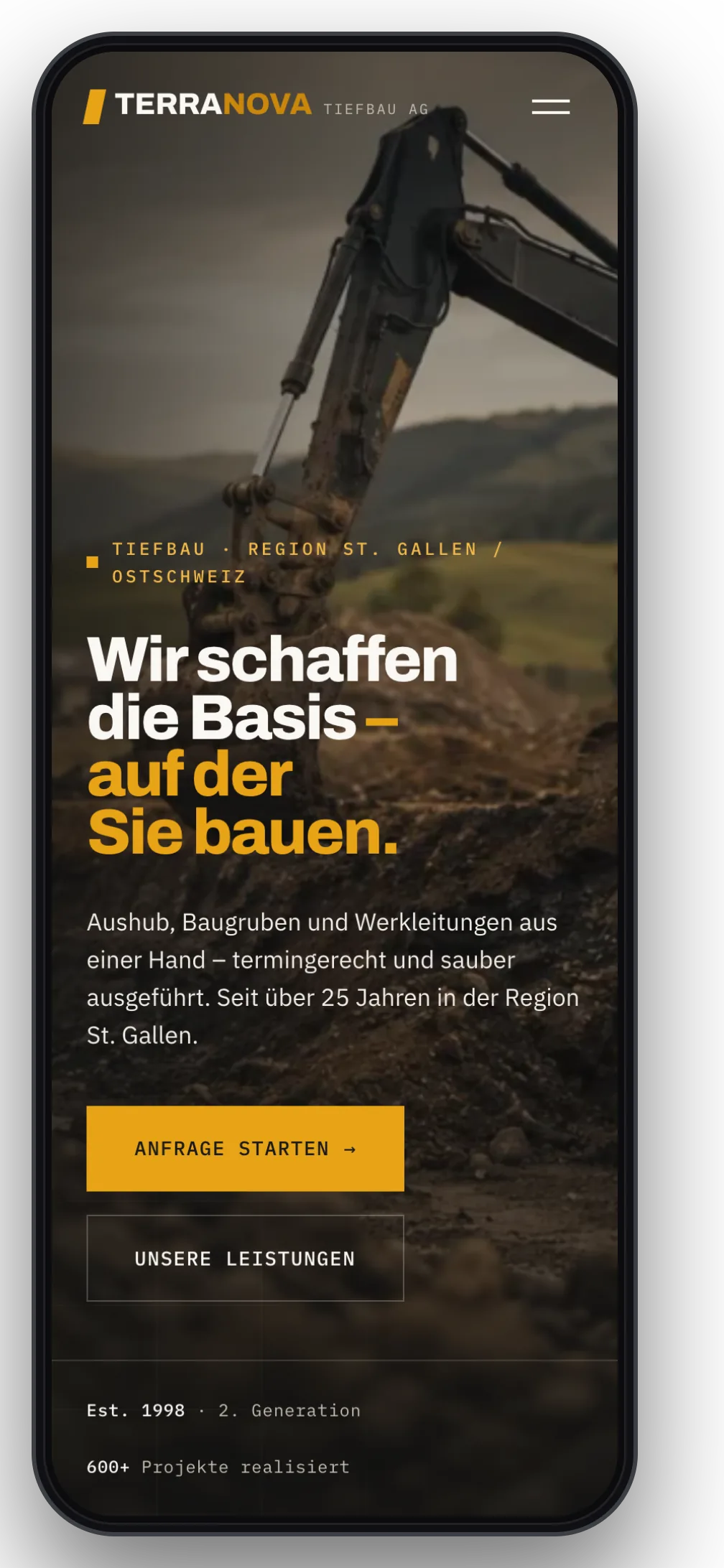 Lokalspot-Projekt auf dem iPhone, live gebaut